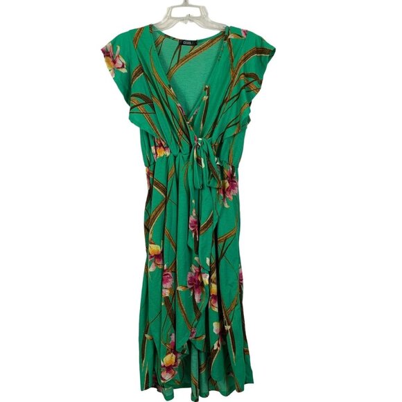 Cure Women's Green Floral Dress - Picture 1 of 6